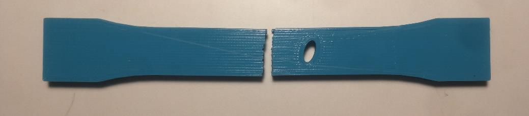 Failure mode of the tensile specimen