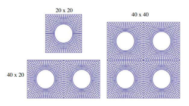 Voided microstructures with different dimensions